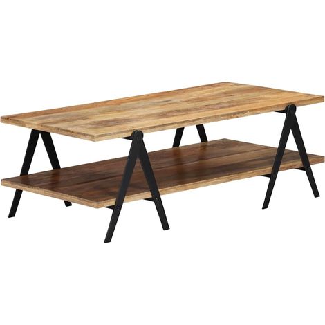 Couchtisch 115x60x40 cm Massivholz Mango