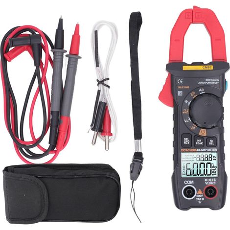 Digital Clamp Meter Multimeter 600A AC DC Amp Voltage Temperature Capacitance Tester