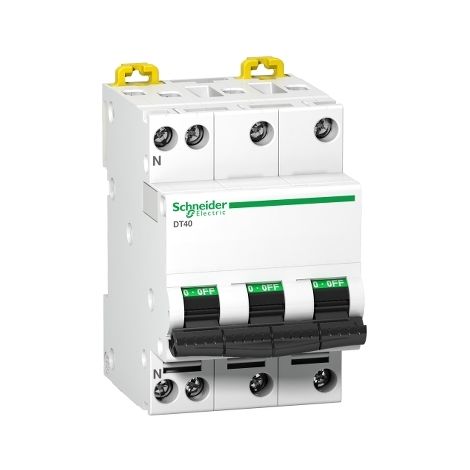 Schneider Electric – Disjoncteur différentiel 3P+N 16A A9N21065 – Courbe C – 6kA – Pour installations résidentielles et tertiaires (1/4)