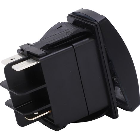 Interrupteur à bascule pour feux antibrouillard, 5 broches, marche/arrêt, LED, 12 V/24 V CC, -40 °C à 85 °C, en ABS, pour bateaux, camions et yachts. (1/5)