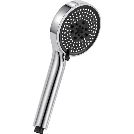 Pommeau de douche filtre économique d'eau, douchette effet pluie salle de bain avec 5 types de jets (sans tuyau)