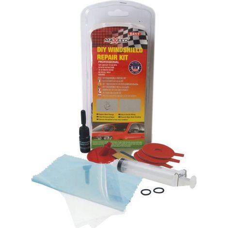 KIT RIPARAZIONE PARABREZZA AUTO FINESTRINI LUCE FAI DA TE MAXEED 8417