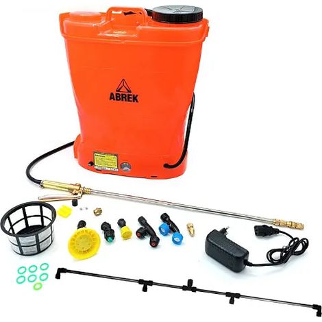Pompe de pulvérisation à batterie Abrek Irron 16Lt Lance télescopique en laiton - 1 Kg (1/5)