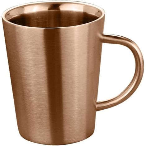 Tasse - MARQUE - Modèle - Acier inoxydable 304 - Or rose - Isotherme double paroi (1/4)