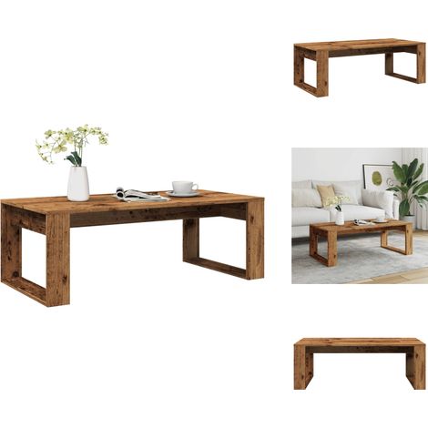 Table basse vieux bois 102x50x35 cm bois d'ingénierie - Table Basse - Tables Basses - Table D'appoint - Bout De Canapé (1/5)