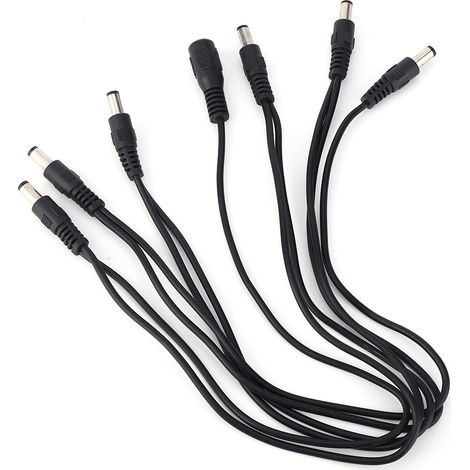 Adaptateurs secteur en guirlande OD09 1 à 6 pour pédales d'effets de guitare électrique (1/5)