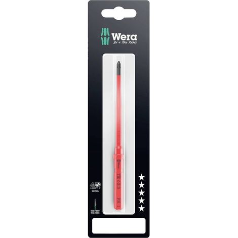 Wera Kraftform Kompakt VDE 62 iS PH 1 x 157 mm TIE SB Elettricisti Croce Lama intercambiabile per giraviti PH 1 (1/5)