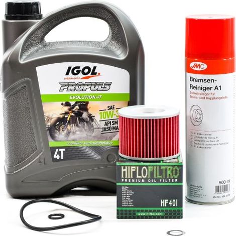 Kit Entretien Vidange Standard pour HONDA CB 750 C Custom de 1981 à 1983 - IGOL PROPULS EVOLUTION 10W30 4L