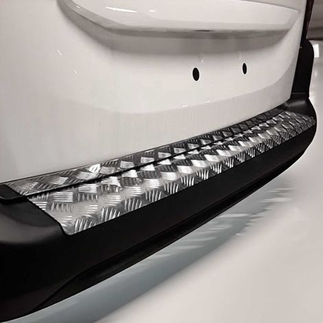 Protection Seuil de Pare-Chocs Arriére pour Peugeot Rifter / Citroen Berlingo 2019-2026 Aluminium Gris (1/5)