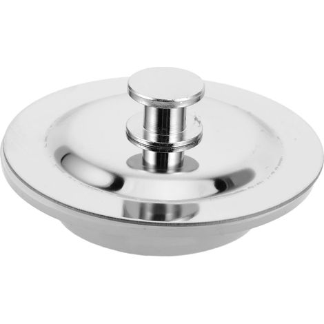 Bouchon vidange lavabo, inox, anti-fuite, pour salle de bain (1/5)