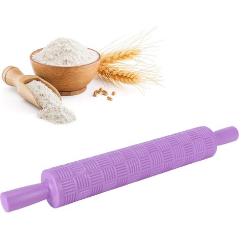 Rouleau à pâtisserie pour fondant, rouleau à gaufrer, outils de décoration pour biscuits et pâtisseries, grille (1/5)