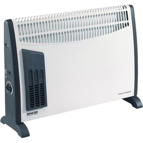 Sencor SCF 2001 Calefactor eléctrico compacto negro y blanco