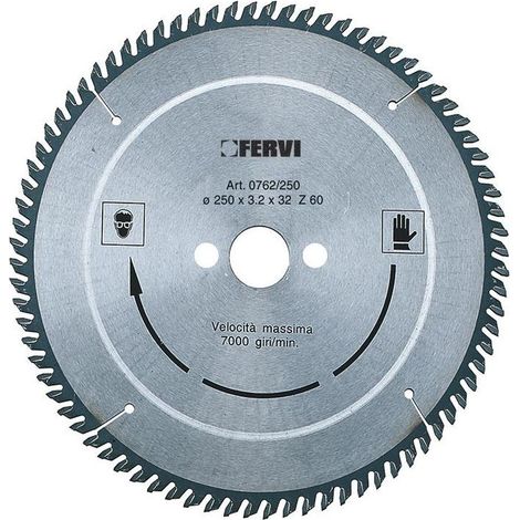 Lame scie circulaire hm carbure pour aluminium et plastique disque 300x32 mm 72d