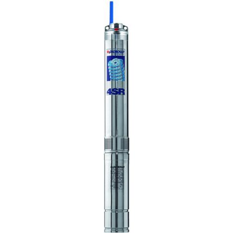 ELETTROPOMPA SOMMERSA MULTIGIRANTE IN ACCIAIO DA 4 MONOFASE PER ACQUE CHIARE MODELLO 4SR - HP 2    KW 1,5    230V  - PED
