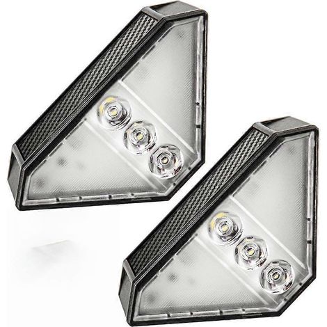 Lampes solaires d'extérieur avec détecteur de mouvement, étanches IP65, pour escaliers, terrasses et jardins (blanc). (1/5)