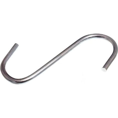 Lot de 100 crochets en S en acier plaqué zinc 100 mm