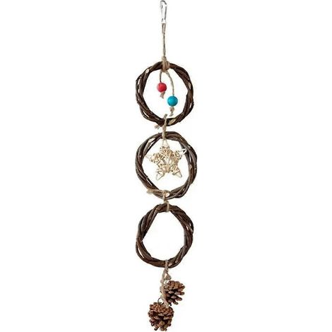 Jouets à déchiqueter pour oiseaux, perchoirs pour perroquets, jouets à mâcher amusants pour la dentition, accessoires de cage pour grands perroquets et aras (1/4)
