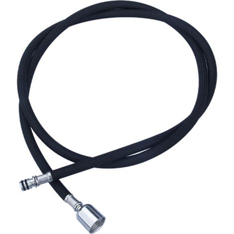 Tuyau de rechange pour robinet de cuisine extractible, tuyau de rechange pour robinet de cuisine en nylon, longueur de 150 cm, gris et noir (noir brillant) (1/5)