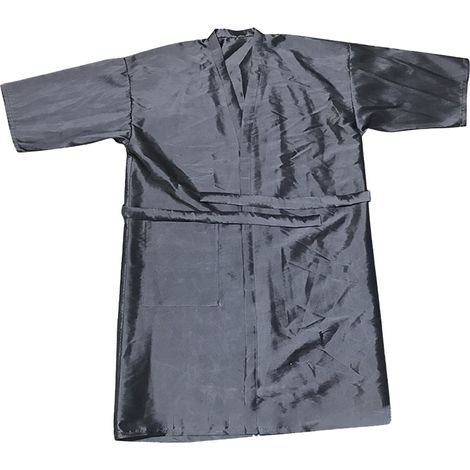 Cape De Salon Coiffure Style Kimono Gris - Imperméable Et Anti-Statique Pour Coupe Et Coloration - 1 Pièce (1/5)