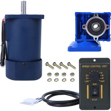 Contrôleur de vitesse du moteur 220VAC 5IK90RGN RV30 de réducteur d'engrenage à vis sans fin de 90 W pour l'équipement de machines (rapport de réduction 20k)