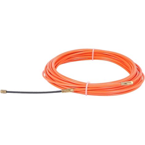 Câble de poussée électrique en nylon orange 4mm x 10m pour guide-fil
Cordon de guidage électrique orange 4mm, 10 mètres en nylon résistant (1/5)