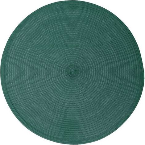 Lot de 6 sets de table ronds tressés en polypropylène – Diamètre 38 cm – Élégants et résistants pour décoration de table – Secret De Gourmet