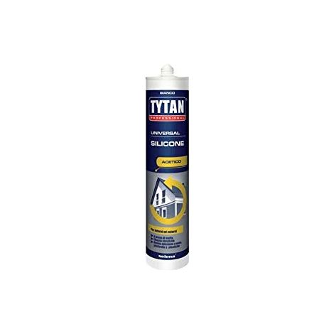 Silicone Acetico Universale Tytan Avorio Ral 1013 280 ml 3 Pezzi