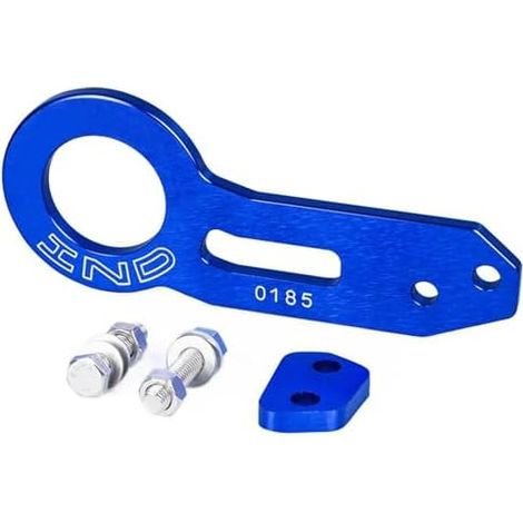 Anneau de remorquage pour pare-chocs de voiture Kit de crochet de remorquage arrière réutilisable en alliage d'aluminium pour la course, crochet de remorque pour SUV et camping-cars (1/5)