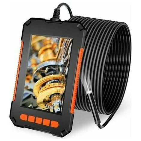 GABRIELLE Endoskopkamera, Rohrinspektionskamera, wasserdichtes 1080P HD Industrieendoskop mit 4,3-Zoll-LCD-Bildschirm, 2600-mAh-Schlangenkamera, 5 m wasserdicht (IP67) mit 8 LEDs (1/4)