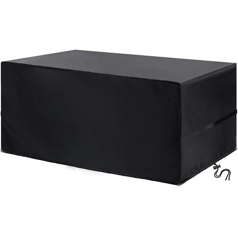 Gartenlounge-Abdeckung Außenbereich – Schutzbezug – Wasserdicht, UV-beständig, rechteckig – 210D Oxford-Stoff – 315 x 180 x 74 cm