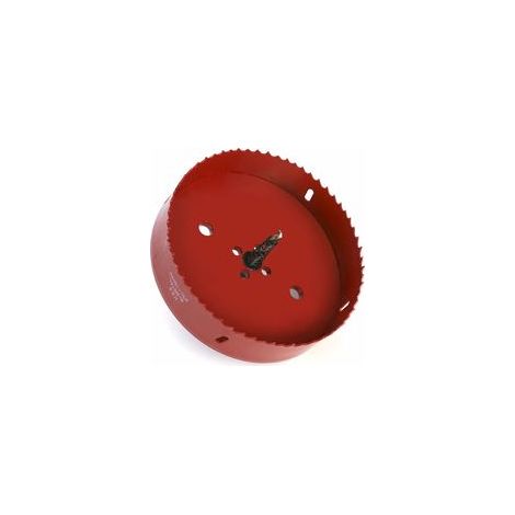 Foret à couronne bimétallique Ø 150 mm en acier rapide HSS M42 avec queue hexagonale et foret central – pour aluminium, acier et bois (1/5)