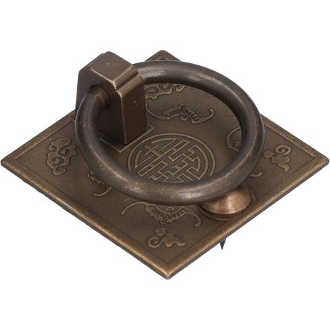 Poignée de meuble vintage carrée, bouton unique et épais pour fenêtres, tiroirs et portes d'armoires (1/5)