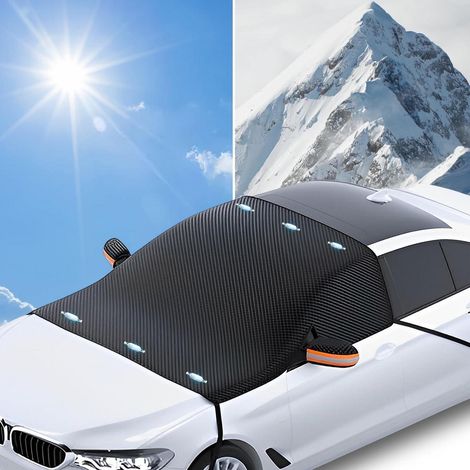 Bâche pare-brise voiture universelle protection été hiver UV neige givre (1/5)