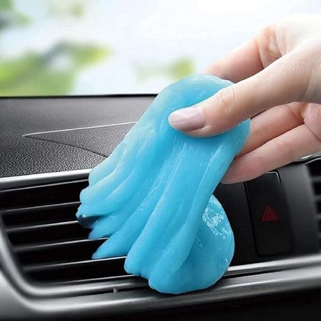 Gel de Nettoyage pour Clavier Mastic de Nettoyage pour Voiture Nettoyant pour Boue Gel de Nettoyage de Détail Nettoyant Universel pour Poussière pour Ordinateur Portable, Imprimante (210 g) (1/4)