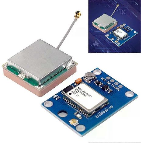 Module de contrôleur de vol GPS GY NEO6MV2 avec positionnement haute précision et temps de première acquisition rapide pour drones et Arduino-JXLGV (1/4)