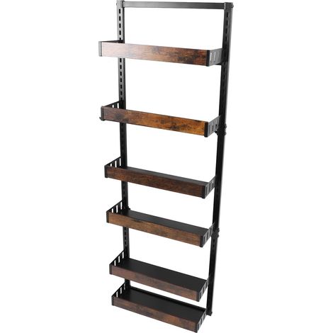 Organisateur Porte 6 Étages Cuisine, Rangement Suspension Noir, 2 P (1/5)