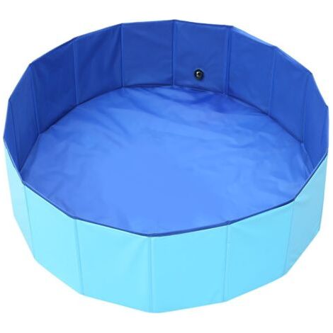Piscine pour Chien Bassin de Baignade Animaux de Compagnies Pliable Bain Baignoire pour Grand pour Chien Baignoire en PVC Resistant d'Été Extérieur ou Intérieur (120 x30cm) (1/5)