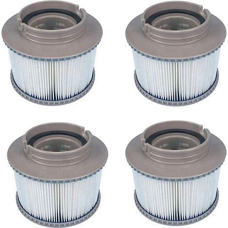 MSPA Replacement Filter Cartridges for All Whirlpool Spas Swimming Pool Models,Filter Cartridges with Mesh for MSpa Bubble Spas (4 Pcs)