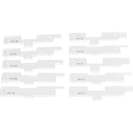 Lot de 10 calibres de réglage table fraiseuse en acrylique transparent, blocs précision pour menuiserie (1/5)