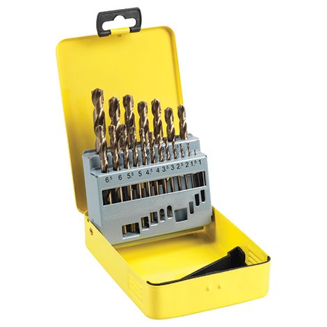 TIMCO Ground Jobber Drills Set Cobalt M35 - 19pcs
