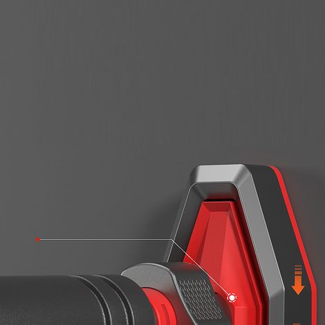 Türrahmen-Klimmzugstange/horizontale Stange/Klimmzugstange, geeignet für Heimfitnessstudio-Training, kann für Ganzkörperübungen verwendet werden, Installationsabstand 65-100 Meter, schwarz/rot. (1/4)