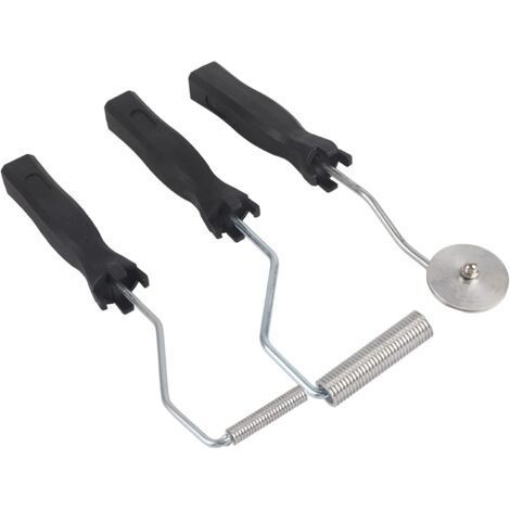 3pcs Rouleau Débulleur, Bulle Paddle Outil, Fibre de Verre d’Alliage d’Aluminium, kit pour Moule, Résine, Composite (1/5)