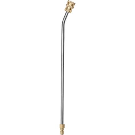 Nettoyeur haute pression pour gouttière - 35 cm - En acier inoxydable - Poignée d'extension coudée - Nettoyeur haute pression - Tige de nettoyage de gouttière (libération rapide de 1/4") (1/4)