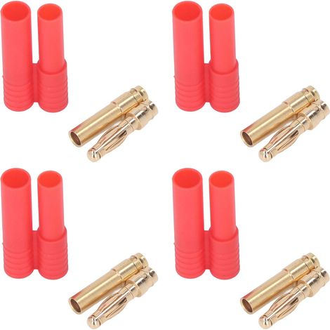 Lot de 30 Connecteurs Banane 4mm Laiton ABS Résistant Corrosion Contact Stable Fiche pour Batterie RC Câble (1/5)