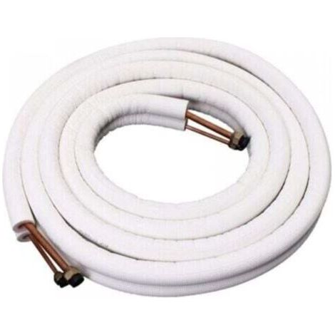 PRÊT A POSER LIAISON BI TUBE FRIGORIFIQUE M1 CLIMATISATION 1/4 3/8 RACCORDS PRÊT MONTES 4 METRES NF,Diamètre du tube (6+10) 1P4 m tube de cuivre avec écrou