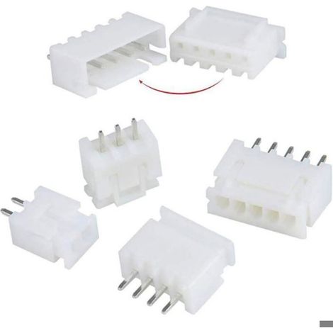 Connecteur JST-XH - 2 3 4 5 6 Broches Mâle et Femelle - Terminaux 2 54 mm - PVC - Kit de 460 Pièces (1/4)
