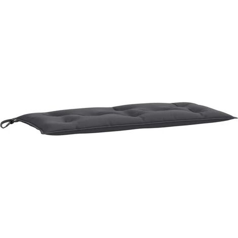 Coussin de banc de jardin en tissu mélangé gris anthracite, 100 x 50 x 7 cm (1/5)