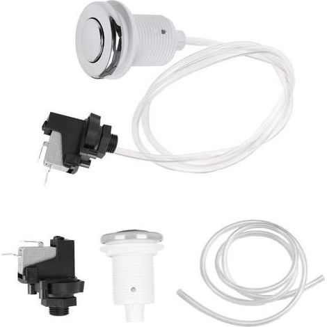 Bouton pneumatique en acier inoxydable 250V, interrupteur marche/arrêt pour spa, jacuzzi et piscine (1/5)
