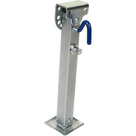 Cric télescopique pour remorque, capacité de charge 460-680 mm, en fer galvanisé, pour caravane, camping-car et véhicule tout-terrain (1/5)