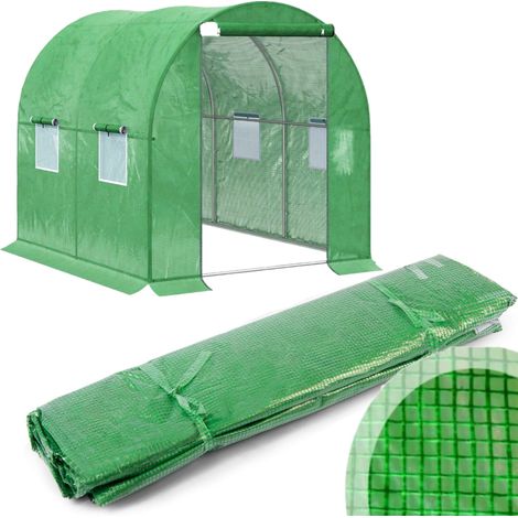 TG71369 Folie für Folientunnel Ersatzabdeckung Gartengewächshaus 2x2 4m2 (1/5)